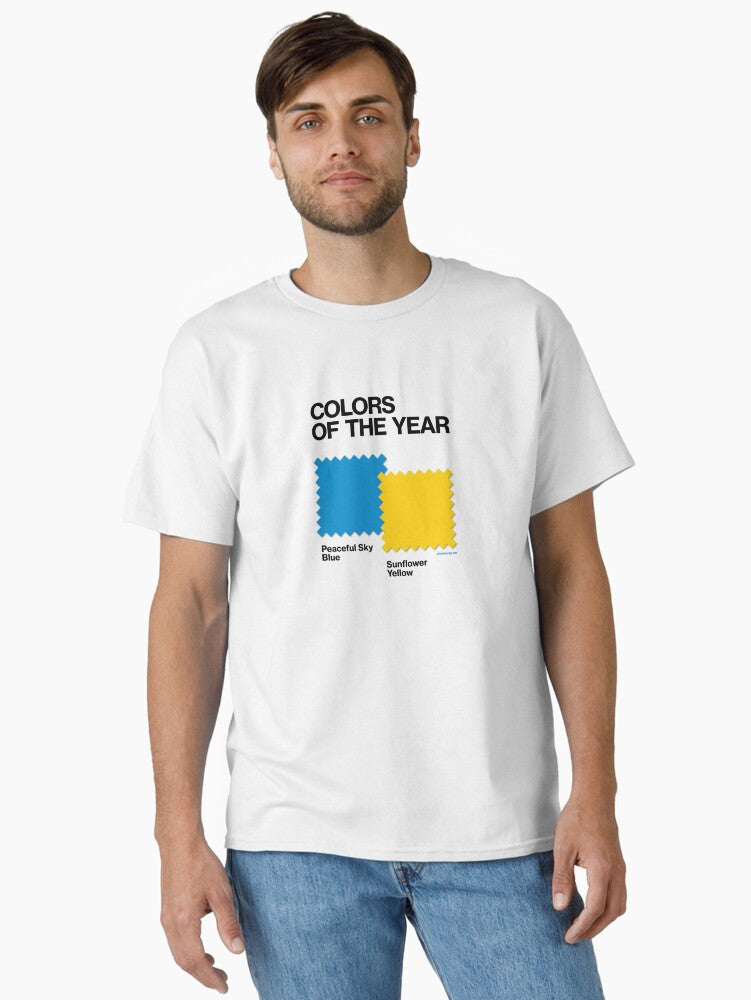 Colors of the Year Ukrainian Flag all proceeds donated Classic Shirt T Shirt Everyday Wear