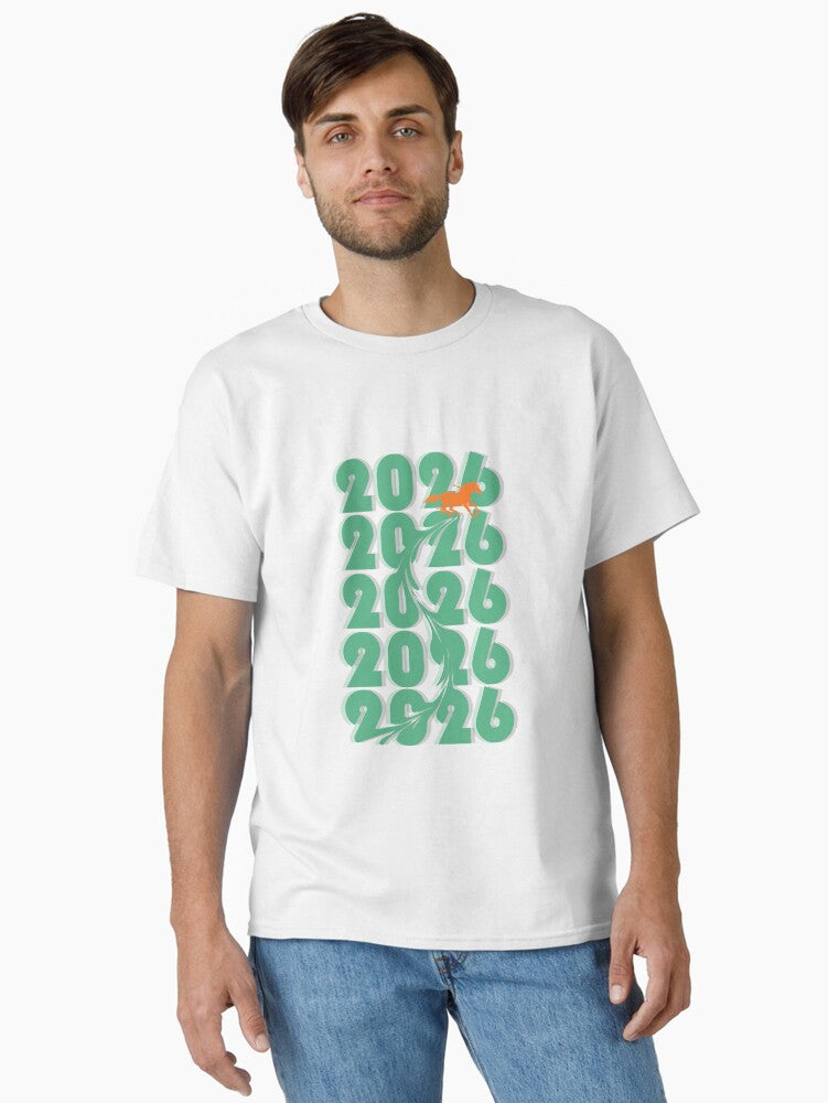 2026 Year of The Horse Classic T Shirt T Shirt Streetwear Style Daily Wear