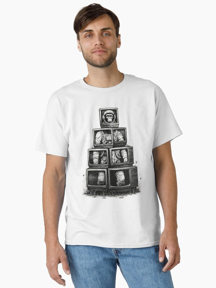 Funky Monky Reclaimed Signal Classic T-Shirt | Premium Unisex T-Shirt, Trending Graphic Tee