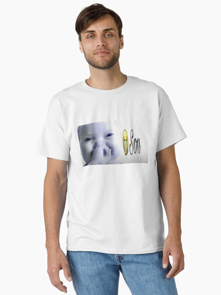 laughing baby ai meme Classic T-Shirt | Premium Unisex T-Shirt, Trending Graphic Tee