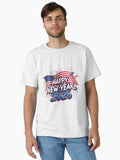 Patriotic Happy New Year 2026 USA Flag and Fireworks Celebration Classic T Shirt T Shirt Premium Print Best Seller Look