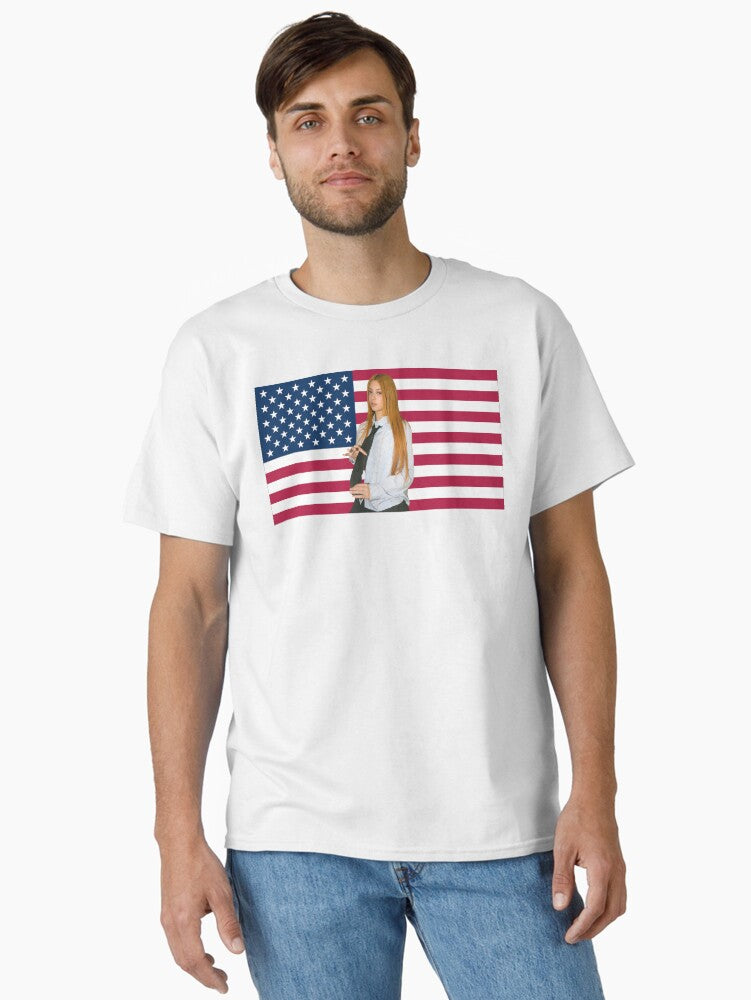 Katseye Megan American Flag Classic T-Shirt