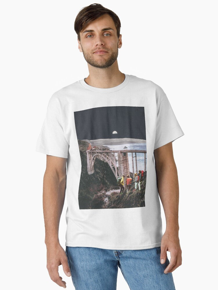 Kids at the Bridge Collage Art Classic T-Shirt | Premium Unisex T-Shirt, Trending Graphic Tee