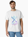 Neon Baseball Bats X Play Hard Retro Sports Glow Design Classic T Shirt T Shirt Comfort Fit Fan Favorite