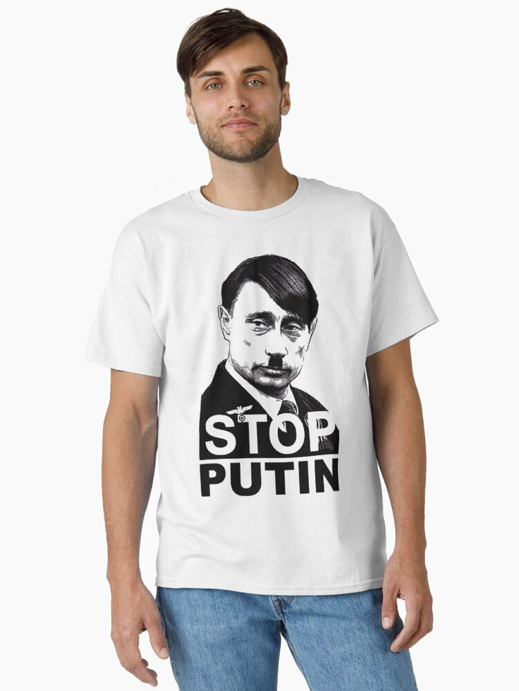 STOP PUTIN Classic Shirt T Shirt Minimal Style