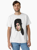 AMY Colour Pop Art Face Hair Celebrity Print Classic T Shirt T Shirt High Search Demand Modern Aesthetic
