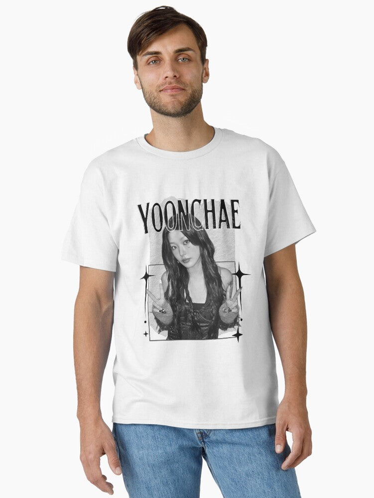KATEYE Yoonchae Kpop Y2K Group Scrapbook Collage Cozy Y2K Vintage Design Classic T-Shirt