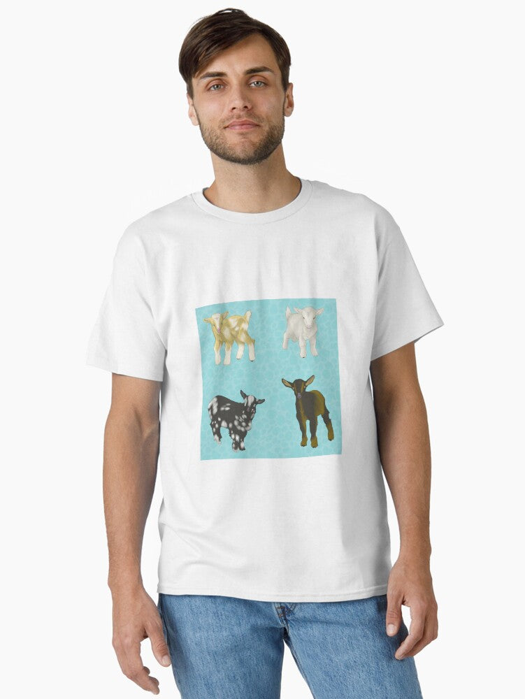Baby Goats Pattern Blue