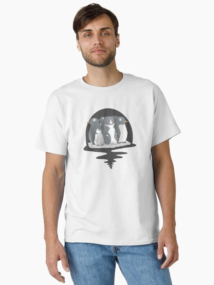 Among the Penguins Classic T Shirt T Shirt Aesthetic Fit Daily Comfort