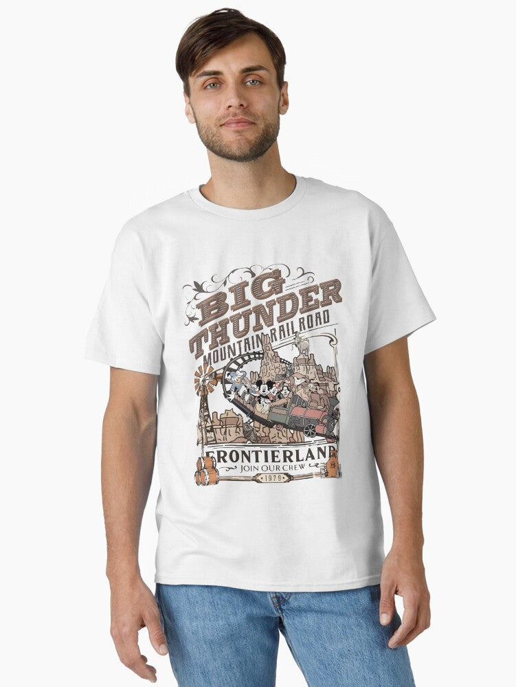 Mickey Mouse Wild West Train Adventure Classic T-Shirt