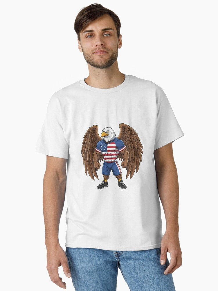 Strong American Eagle Football Mascot 2026 Classic Shirt T Shirt Premium Quality
