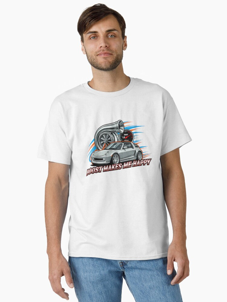 Smart Roadster Turbo Boost Happy Car Enthusiast Tee Classic T Shirt T Shirt Streetwear Style Hot Right Now