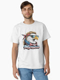 Eagle Mullet Sunglasses Merica 4th Of July USA American Flag Classic Shirt T Shirt Clean Design
