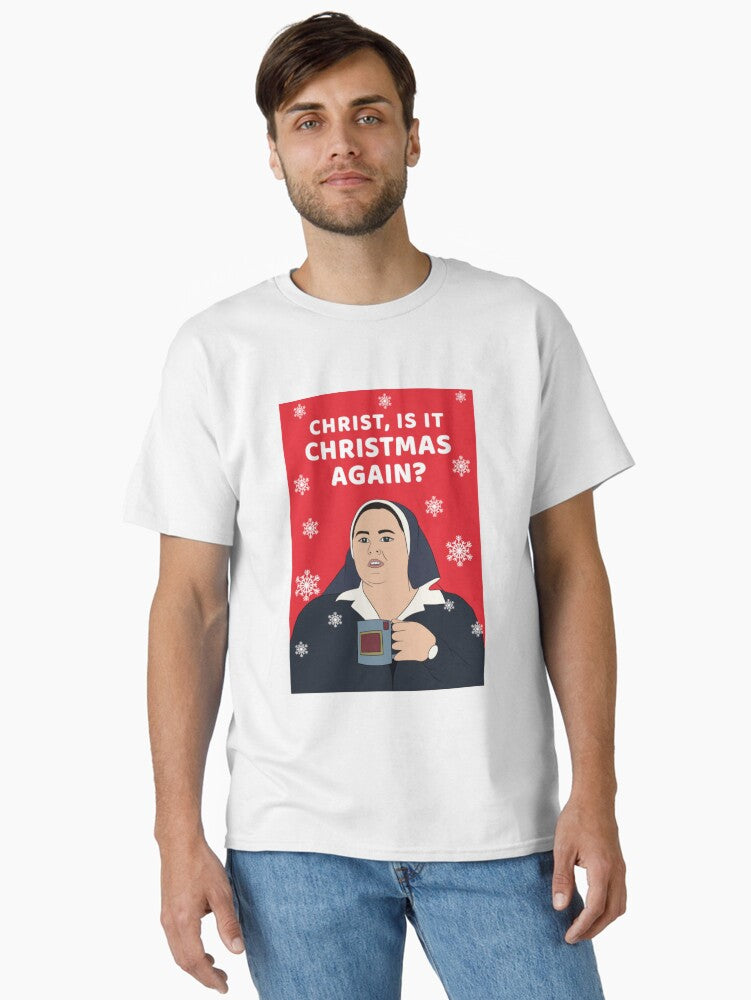 Derry girls Christmas card sister quote retro show peep friday night 90s 80s Classic T Shirt T Shirt Gift Ready