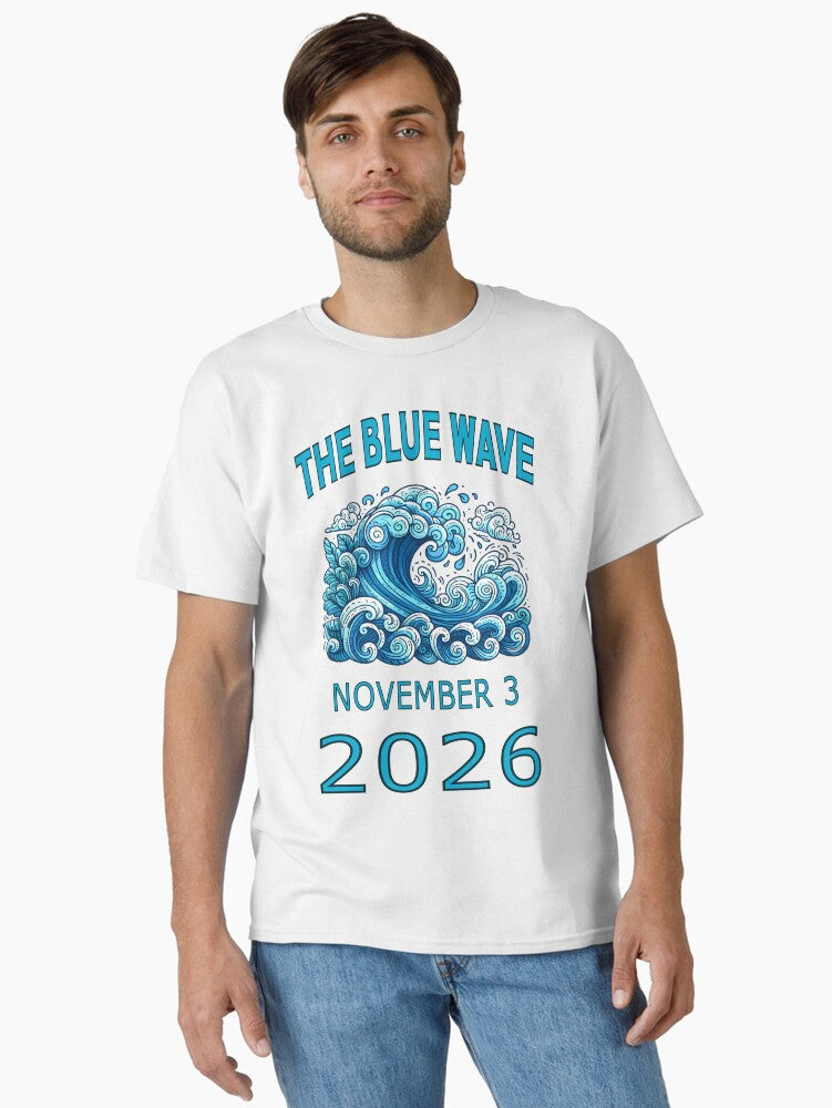 Blue Wave November 2026 Rise for Change Classic T Shirt T Shirt Comfort Fit New Year Trend