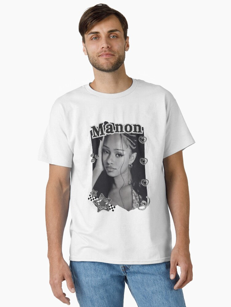 KATEYE Manon Kpop Y2K Group Black and White Collage Digital Art Portrait Classic T-Shirt
