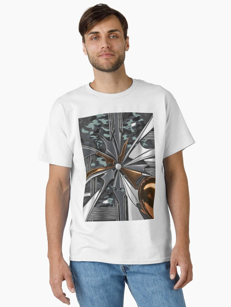 Metallic Industrial Camo Pattern Classic T Shirt T Shirt Best Seller Look High CTR Pick