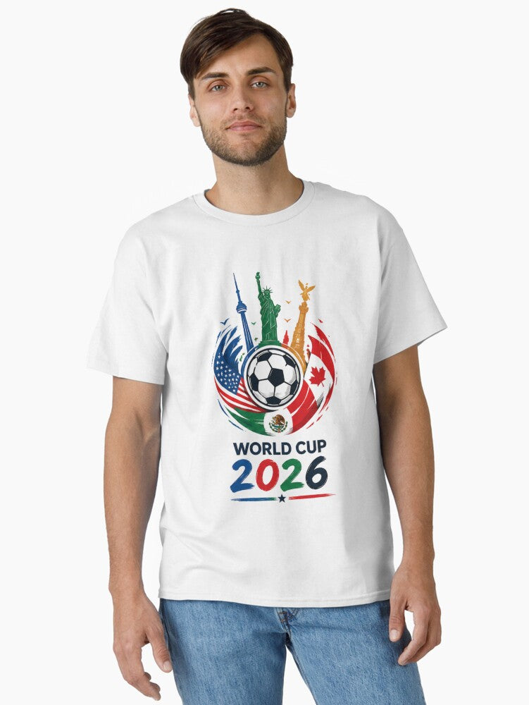 Aesthetic USA 2026 Cup North America Sticker, Phonecase for Laptop, Ä°phone, t-shirt Classic T-Shirt