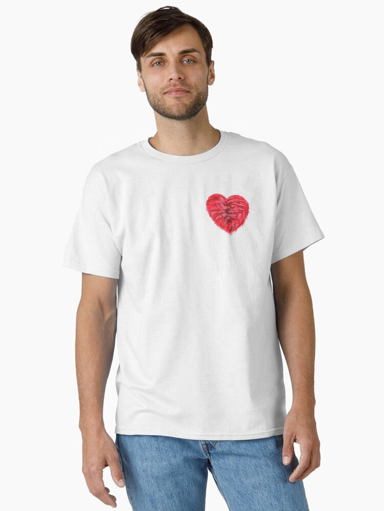 valentine love heart Classic Shirt T Shirt Clean Design