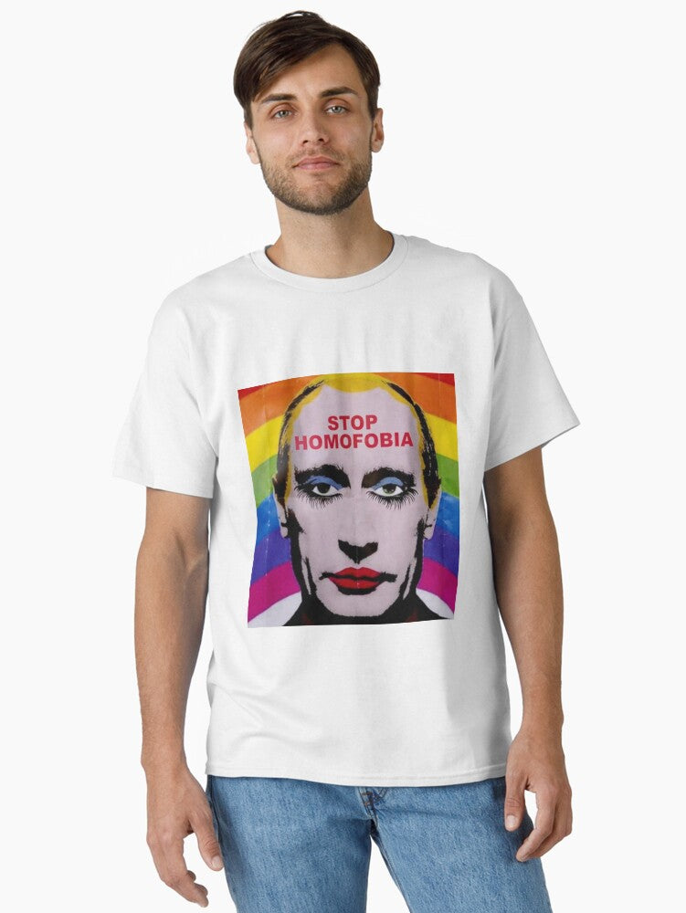 Stop Homofobia Classic Shirt T Shirt Clean Design