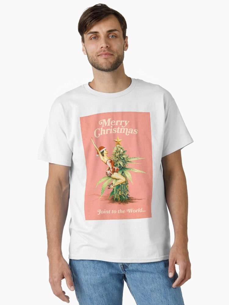 Christmas Joint to the World with text Classic T-Shirt | Premium Unisex T-Shirt, Trending Graphic Tee