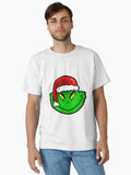 Grinch Inspired Green Creature Art Funny Christmas Cartoon Face Illustration Classic T Shirt T Shirt Holiday Trending Ch