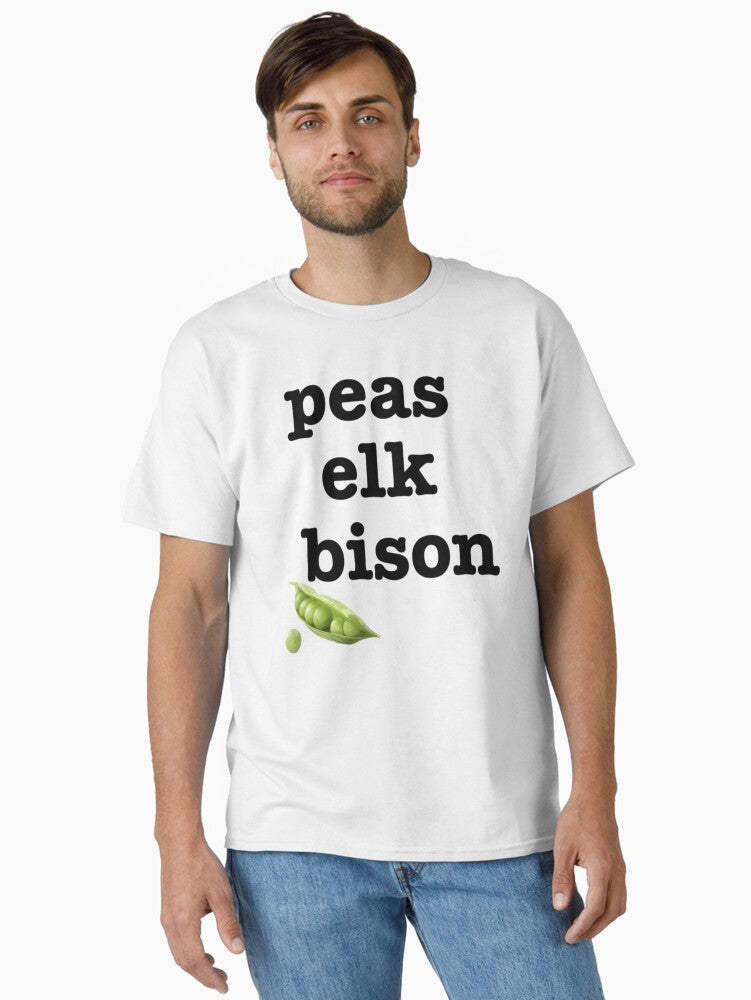 Peas Elk Bison Classic T Shirt