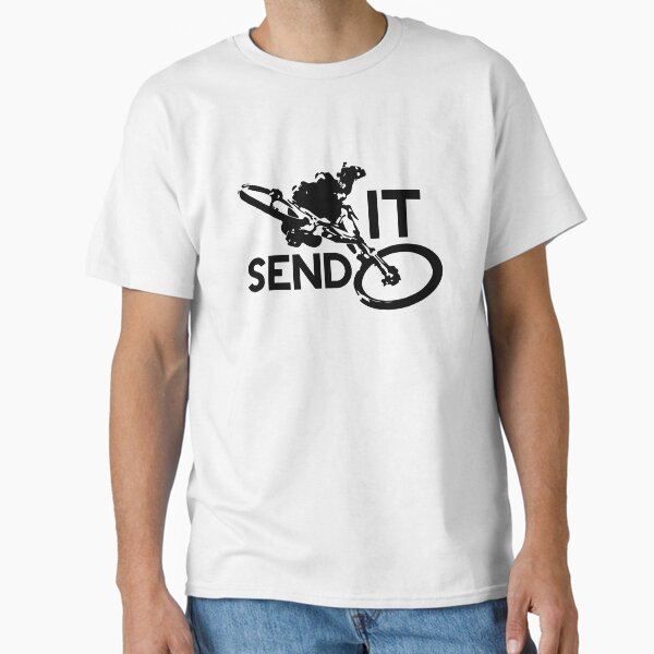 Send It Downhill Mountain biking Classic T-Shirt for Sale by Design--Spore