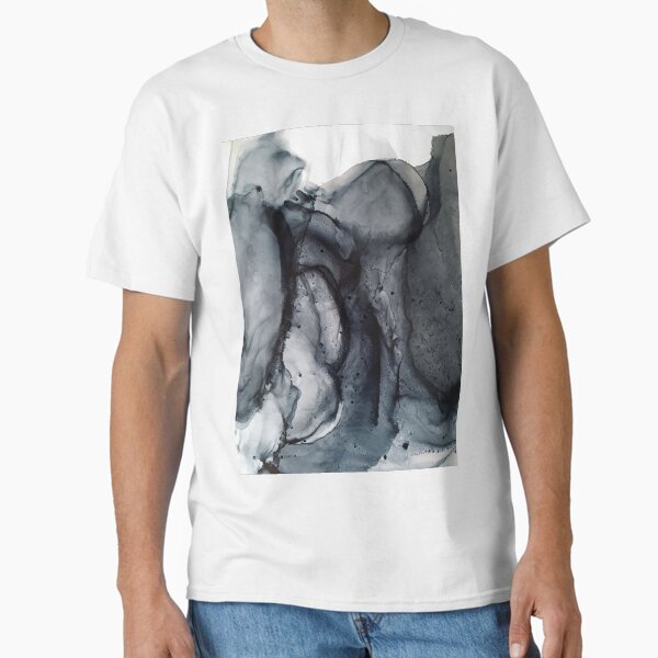 Smoke Diptych II - Alcohol Ink Painting Classic T-Shirt for Sale by LSchulz19