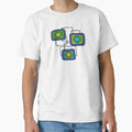 Retro look Rectangle pattern Classic T-Shirt for Sale by MHen
