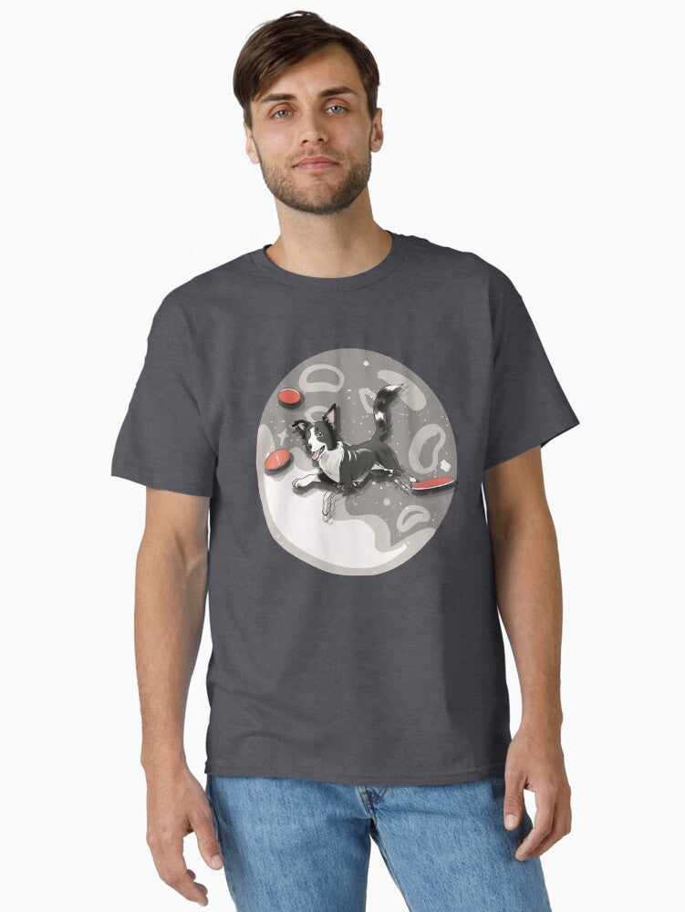 Cartoon Border Collie Dog Frisbee Dog Frisbee Dog