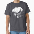Mama Bear Purple OR Blue Forest Mask Classic T-Shirt for Sale by 3bythelake