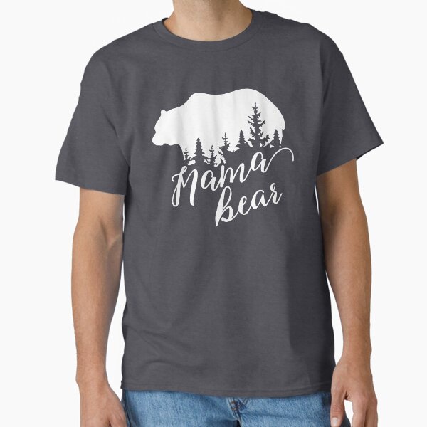 Mama Bear Purple OR Blue Forest Mask Classic T-Shirt for Sale by 3bythelake