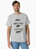 Collie Lover Work Hard Play Hard Design Smileypupdesign