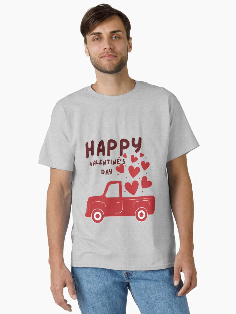 Happy Valentine day car Classic Shirt T Shirt Gift Ready