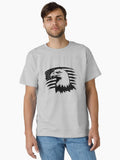 Bald Eagle On Distressed American Flag Classic Shirt T Shirt Everyday Wear