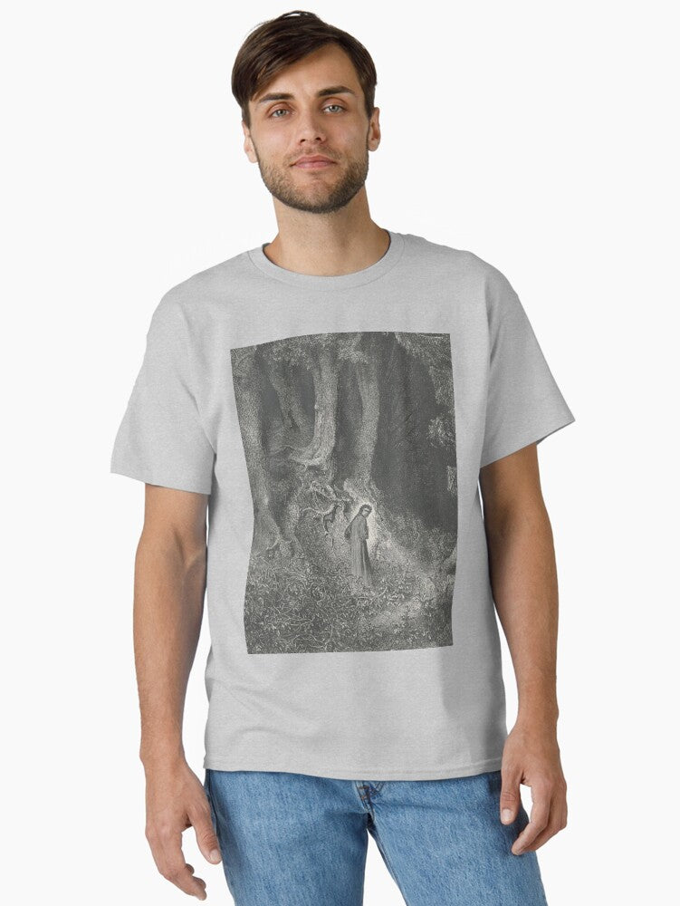 Etching from Dante Inferno Classic Shirt T Shirt Clean Design