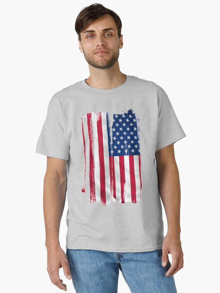 American Flag Bruised but not Beaten Classic Shirt T Shirt Everyday Wear