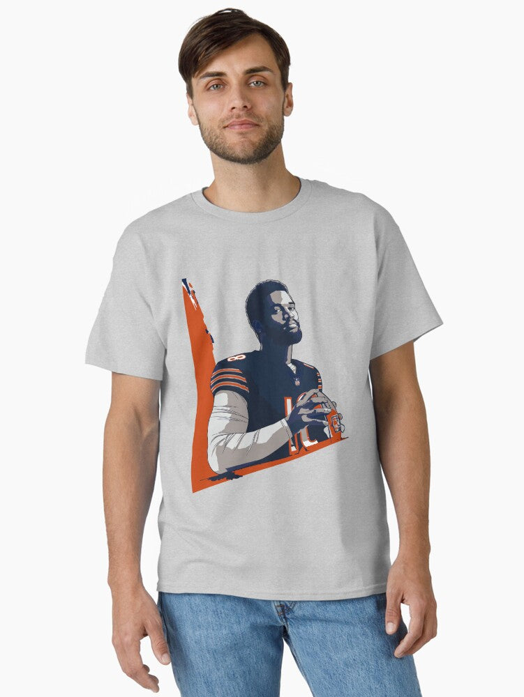 Caleb Williams Draft Pose Artwork Classic T Shirt T Shirt Premium Print