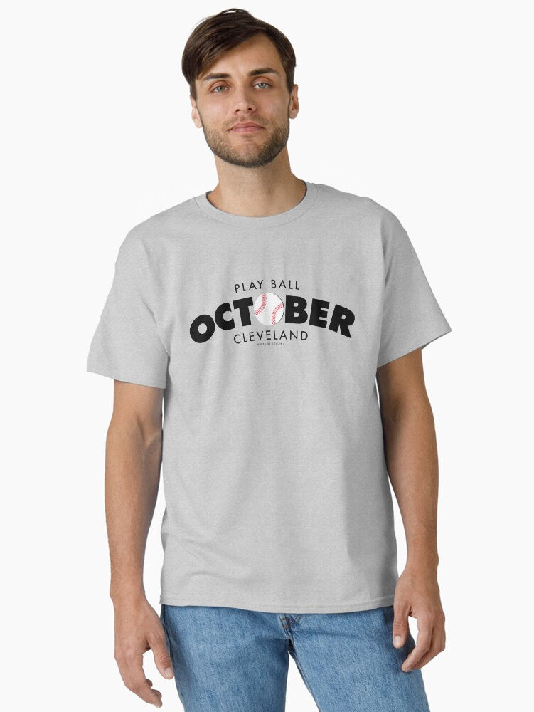 Play Ball October Light Background Classic T Shirt T Shirt Trending US Best Seller Look