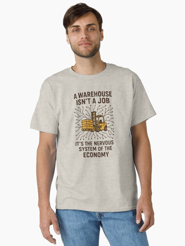 Warehouse Nervous System Of Economy Classic T Shirt