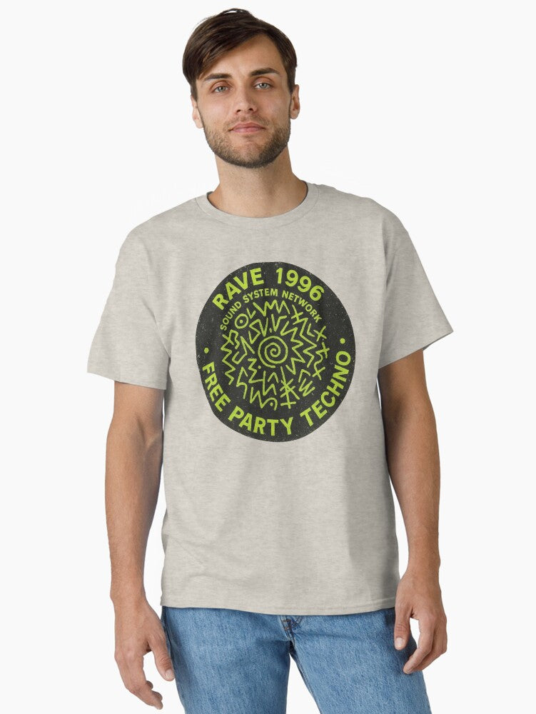 Rave 1996 Free Party Techno Sound System Classic T Shirt