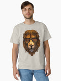 lion with sunglasses realistic lion Classic Shirt T Shirt Clean Design