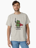 Huzzah Frog With Sword Classic T-Shirt | Premium Unisex T-Shirt, Trending Graphic Tee