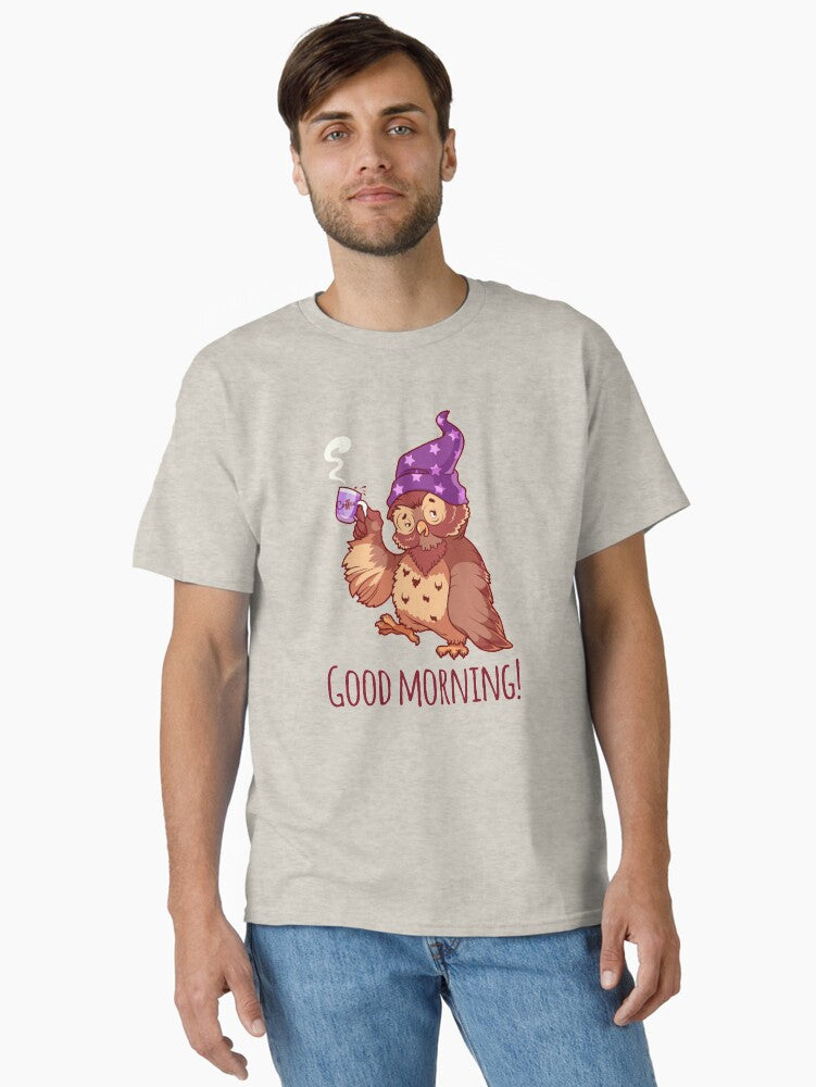 Good Morning Coffee Owl Classic Shirt T Shirt Gift Ready