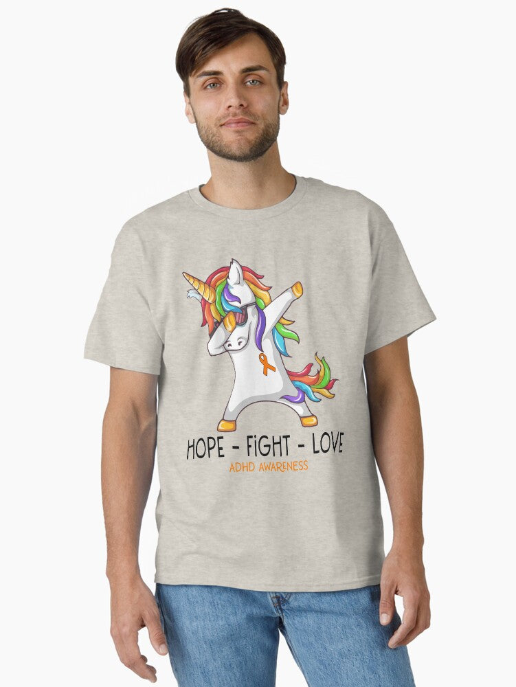 Hope Fight Love ADHD Awareness Classic T-Shirt