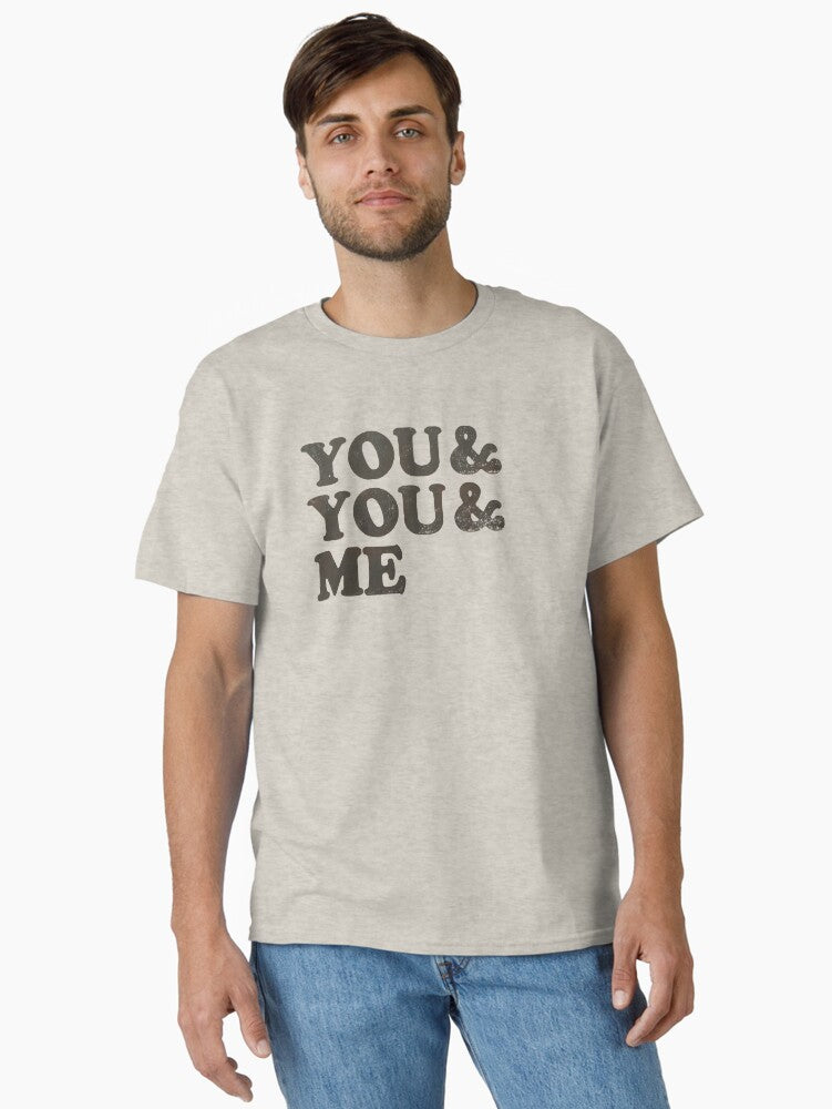 Woodtype Typography for Throuple and Polyamorous Relationships Classic Shirt T Shirt Clean Design