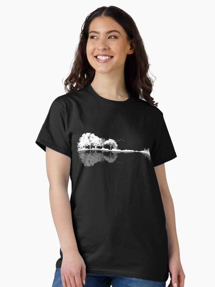Nature Guitar Classic T Shirt Women T Shirt High Search Demand Best Seller Look