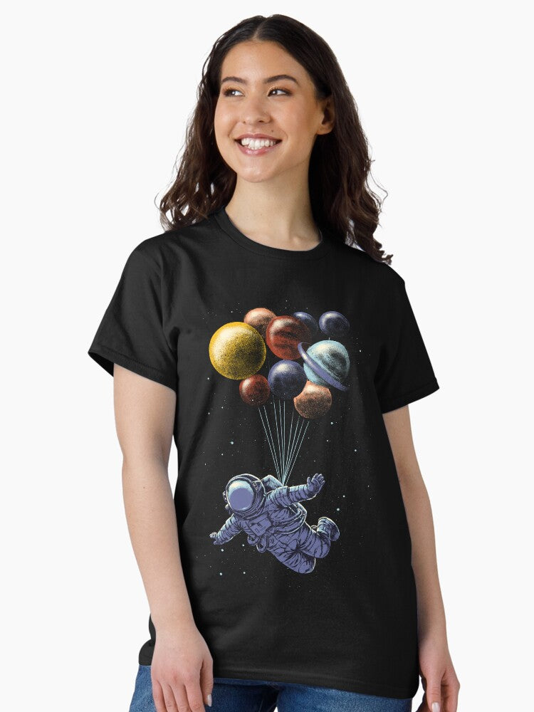 Space Travel Classic T Shirt Women T Shirt Streetwear Style Gift Ready