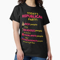 Stop Fascists Original Design Tee and Sticker Fuck The Gop Stickers Fuck the republicans Classic T-Shirt Sticker | Premium Graphic | Top Pick For Fans
